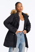 Cold News Puffer Jacket - Black