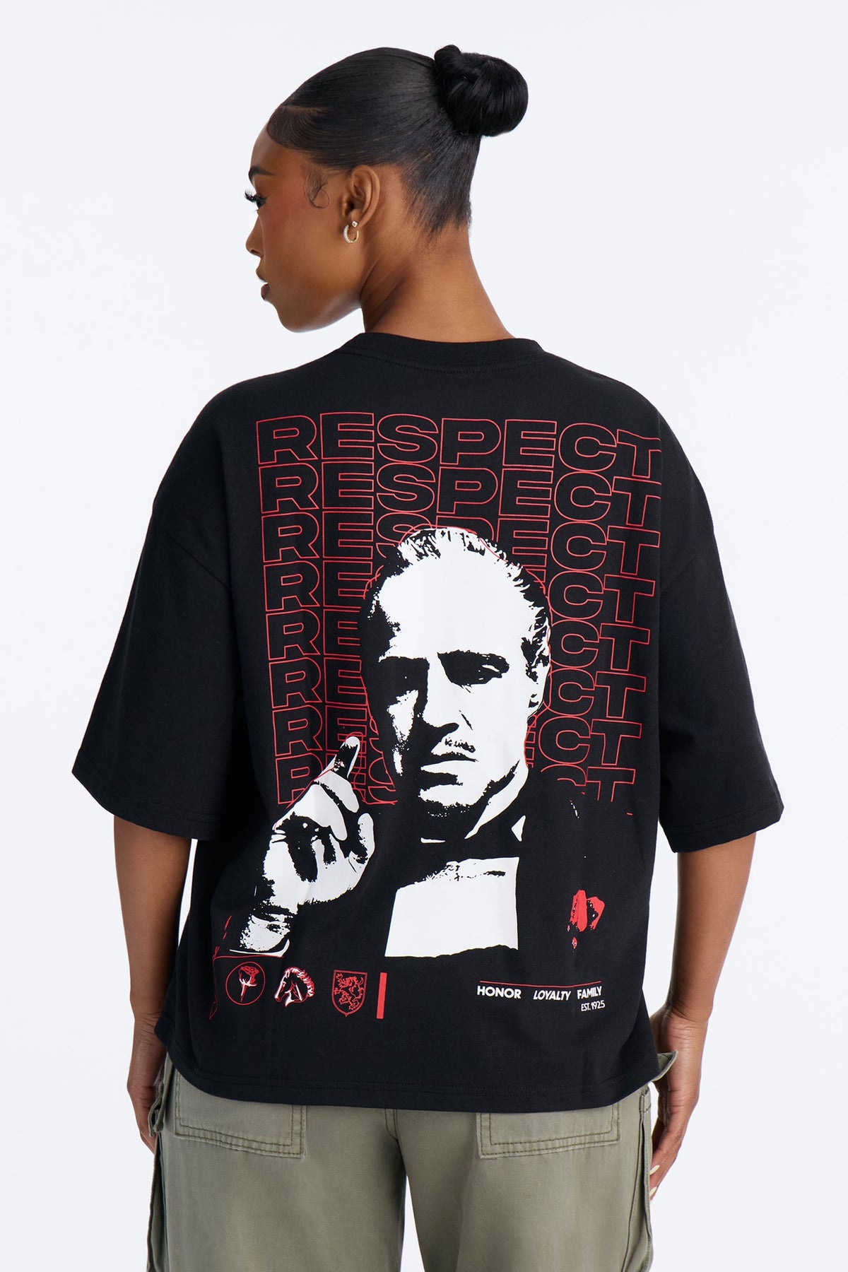 The Godfather The Don Oversized Tee - Black