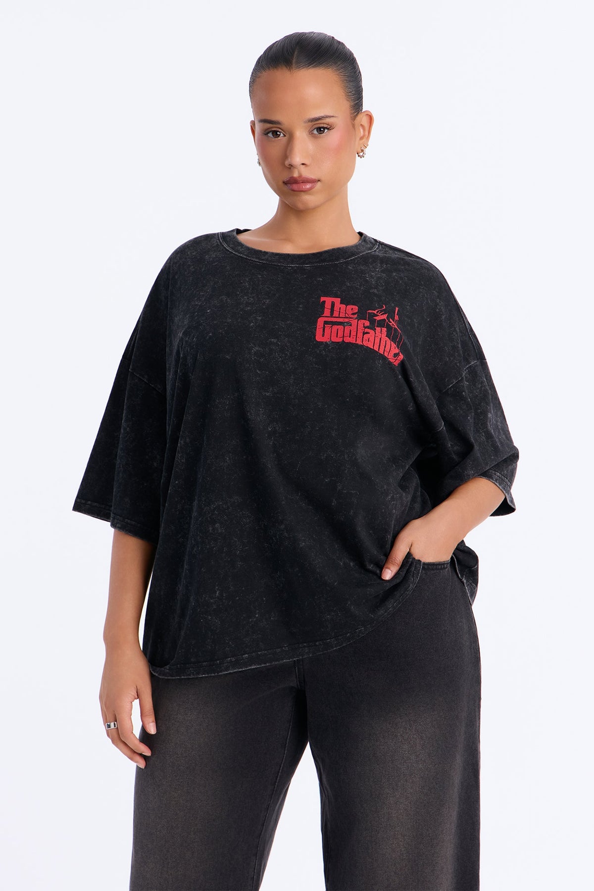 The Godfather Loyal Icon Washed Tee - Black