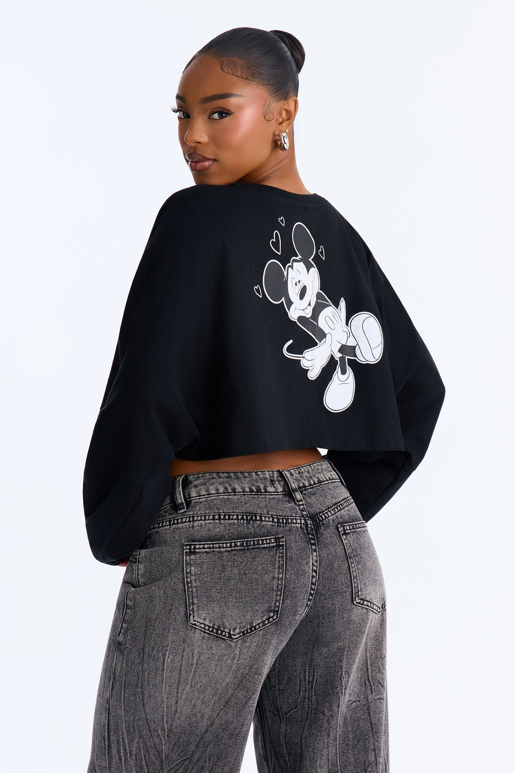 Von Dutch X Disney Mickey Crew Sweatshirt - Black