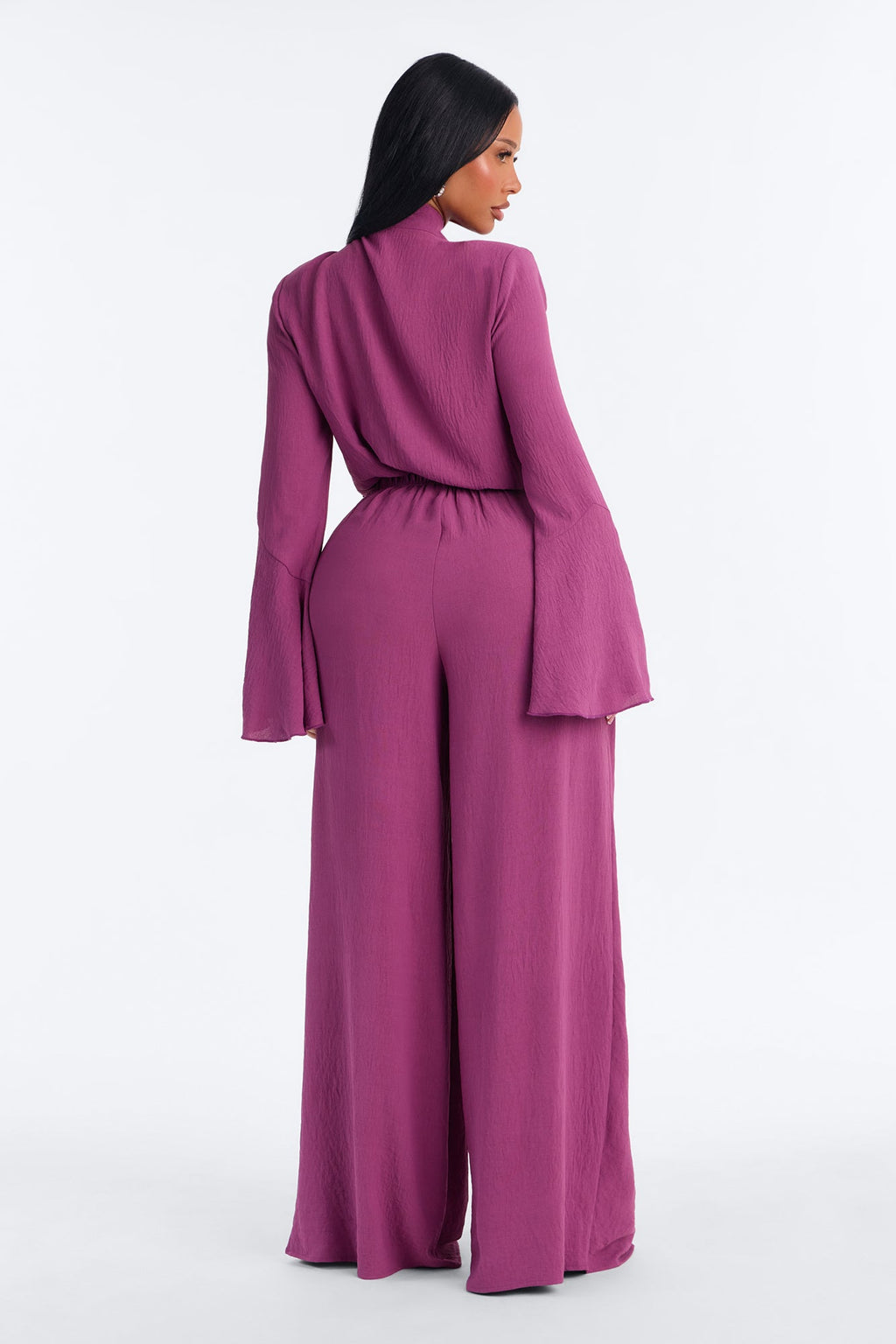 Handled With Grace Bodysuit Pant Set - Plum