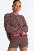 Avery Striped Short Set - Brown/combo