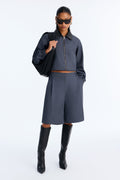 Gelina Bermuda Short Set - Charcoal