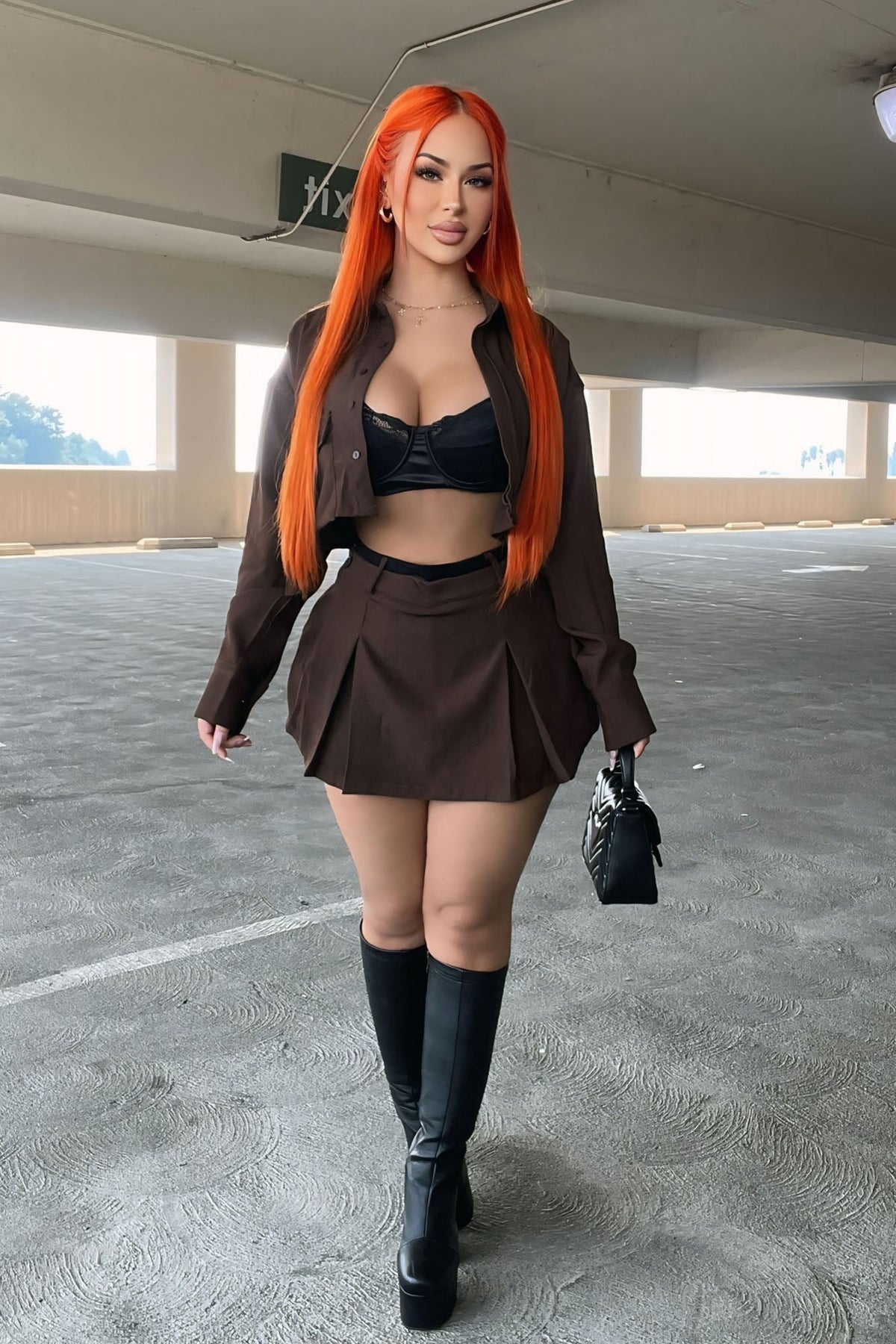 Fiona Skort Set - Chocolate