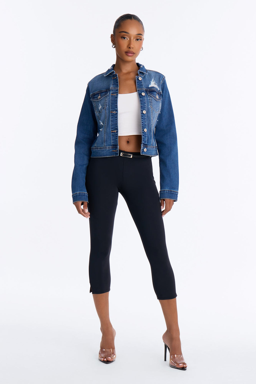 Go Getter Stretch Denim Jacket - Medium Wash