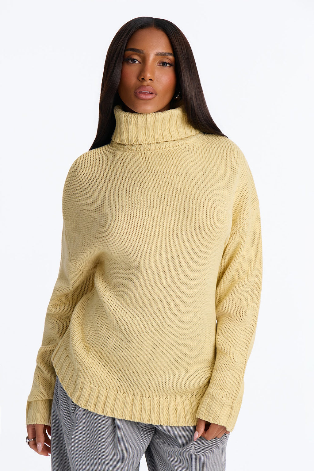 Positive Energy Turtleneck Sweater - Butter Yellow