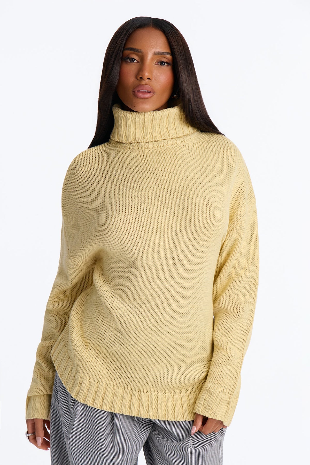 Positive Energy Turtleneck Sweater - Butter Yellow