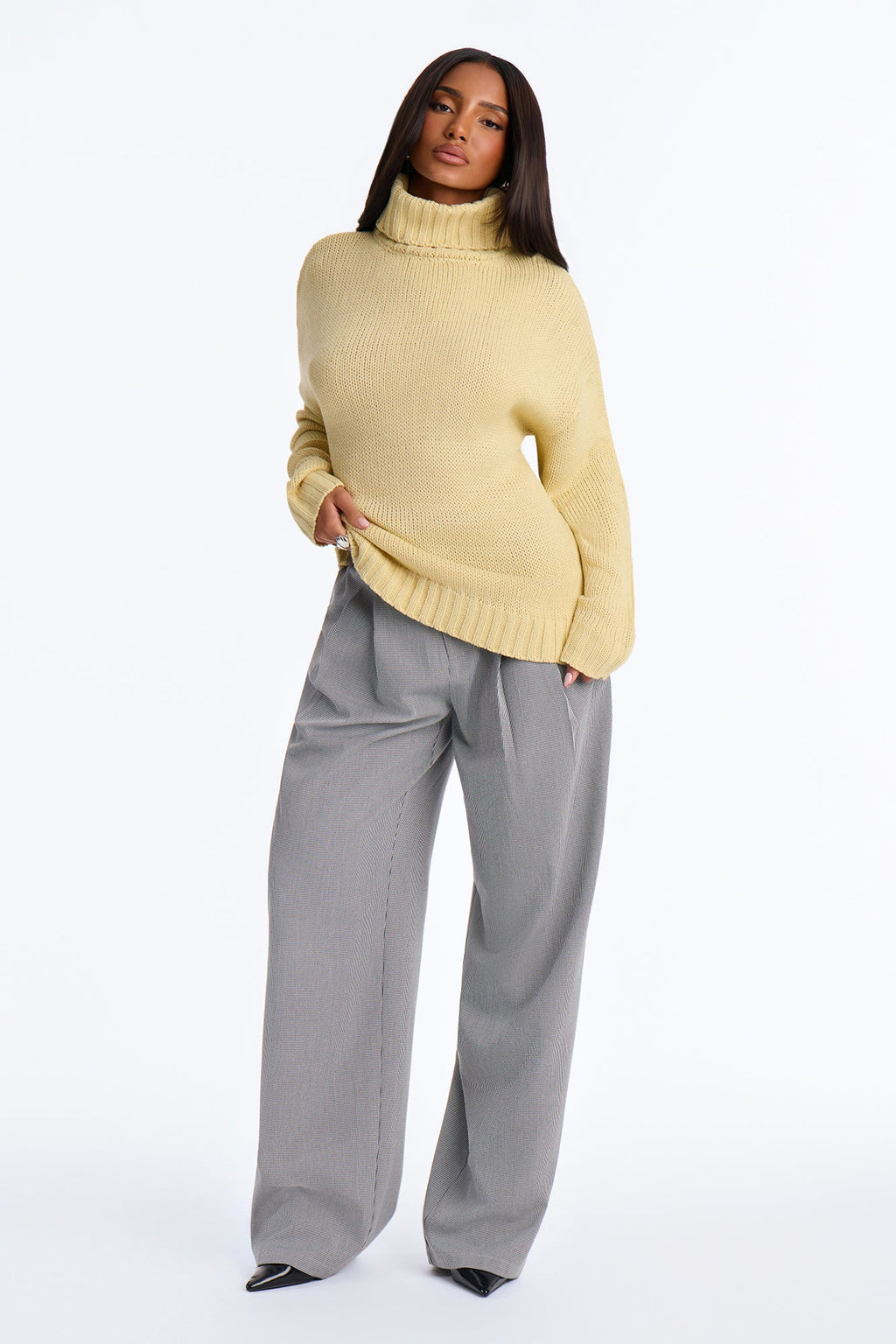 Positive Energy Turtleneck Sweater - Butter Yellow