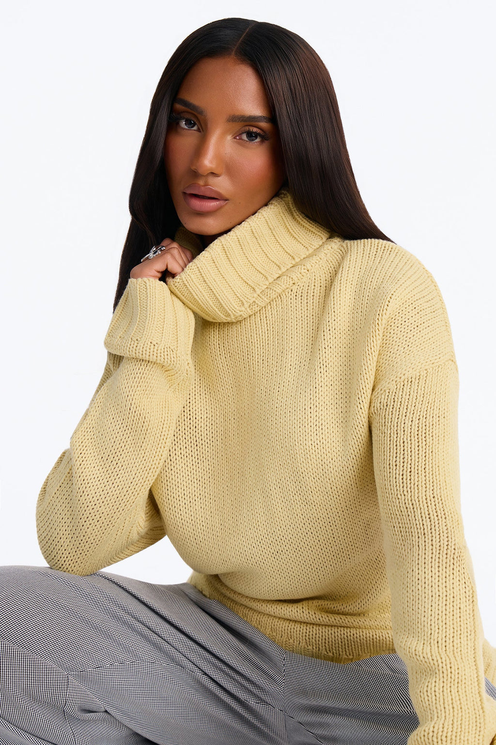 Positive Energy Turtleneck Sweater - Butter Yellow