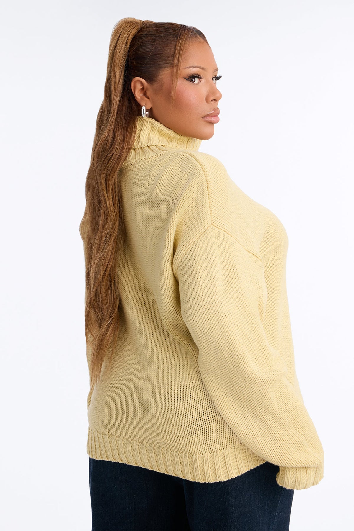 Positive Energy Turtleneck Sweater - Butter Yellow