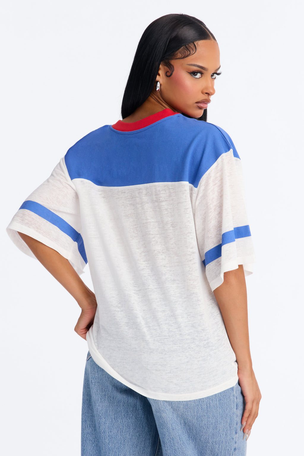 ACDC Burnout V-Neck Jersey - White