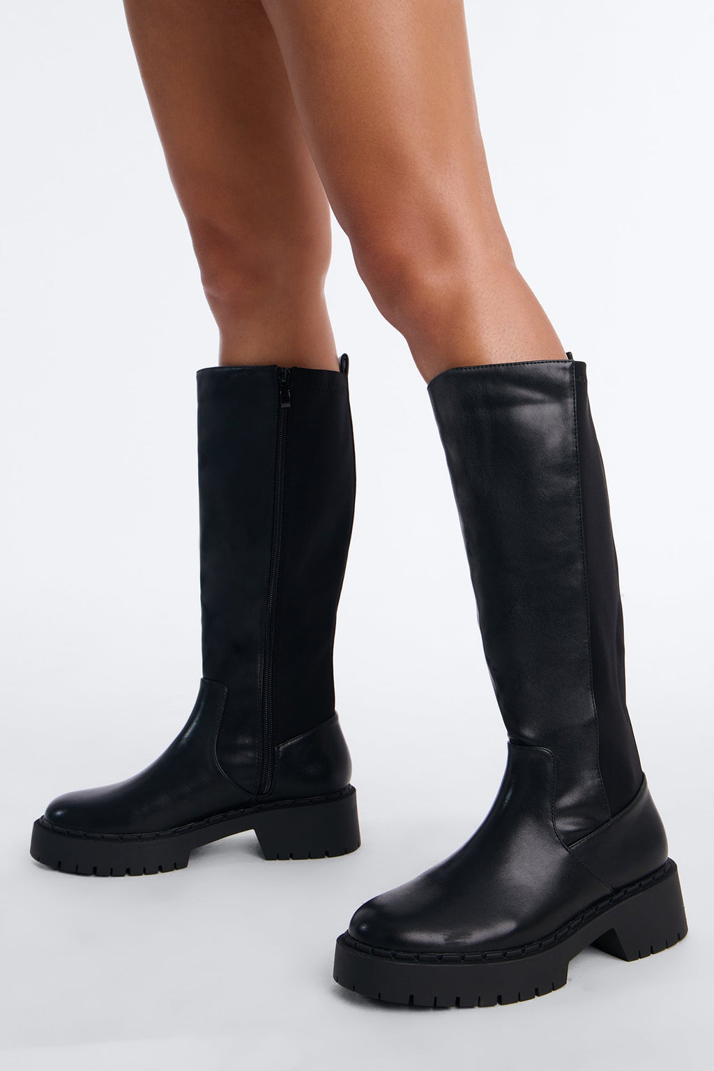Adora Knee High Boots - Black