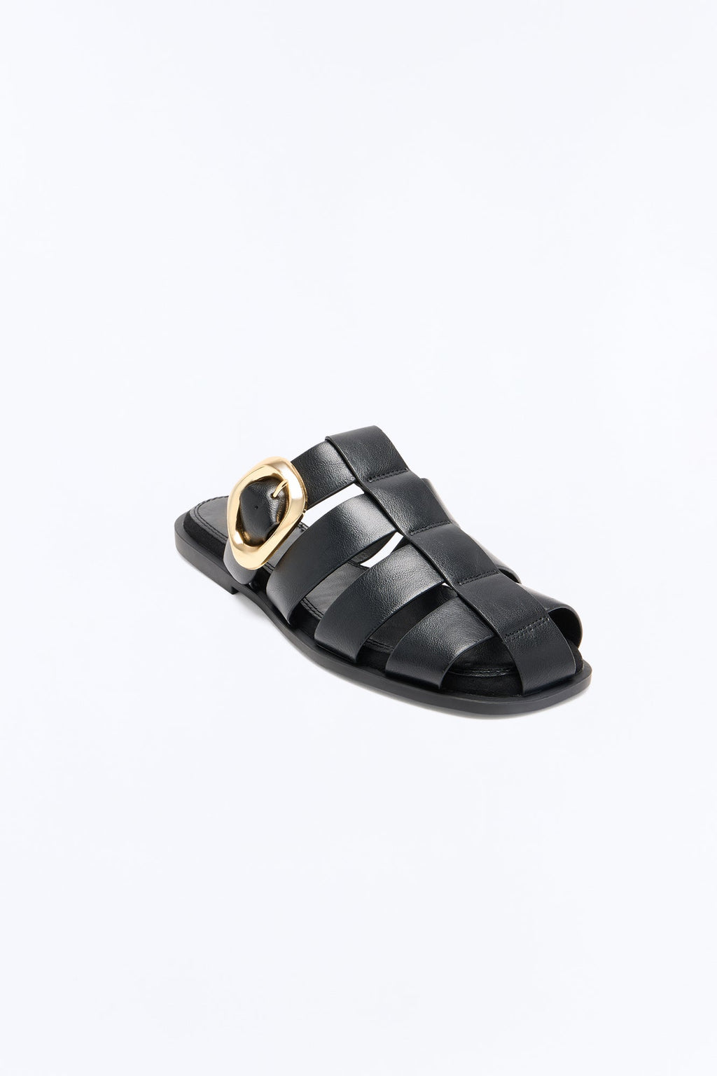 Good as New Fisherman Flat Sandal - Black