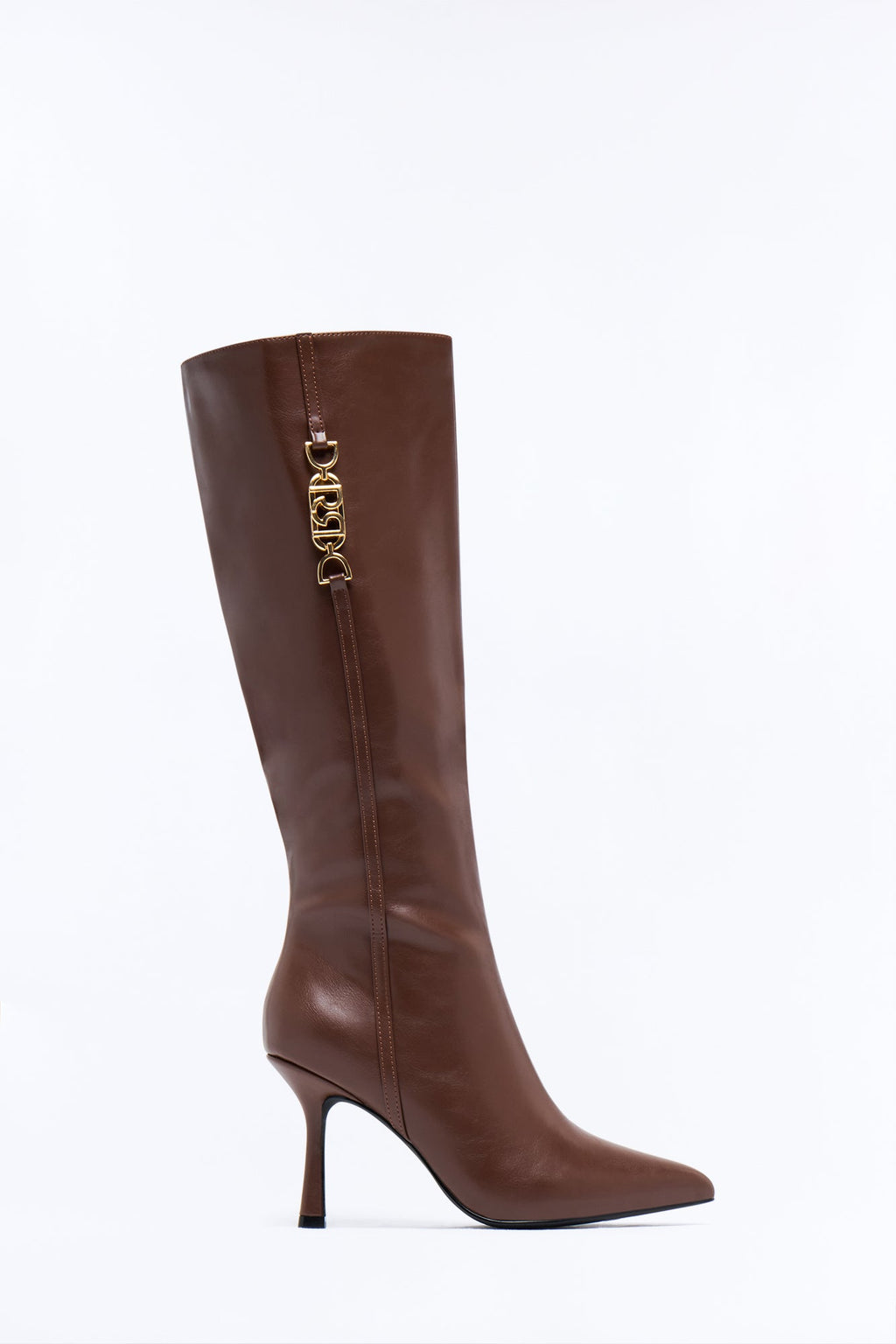 Link Hardware Knee High Boots - Brown