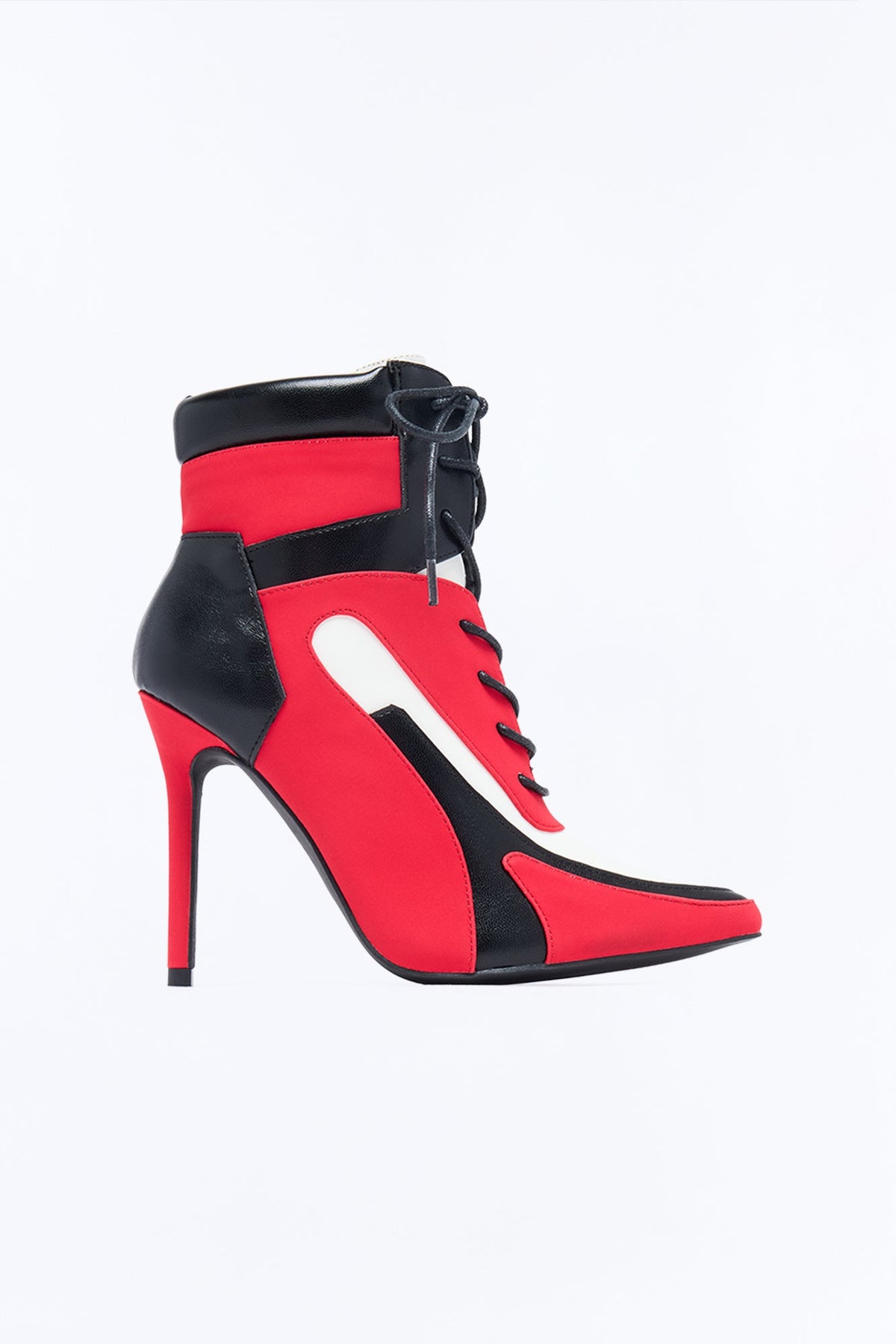 On Repeat Sneaker Booties - Red/combo