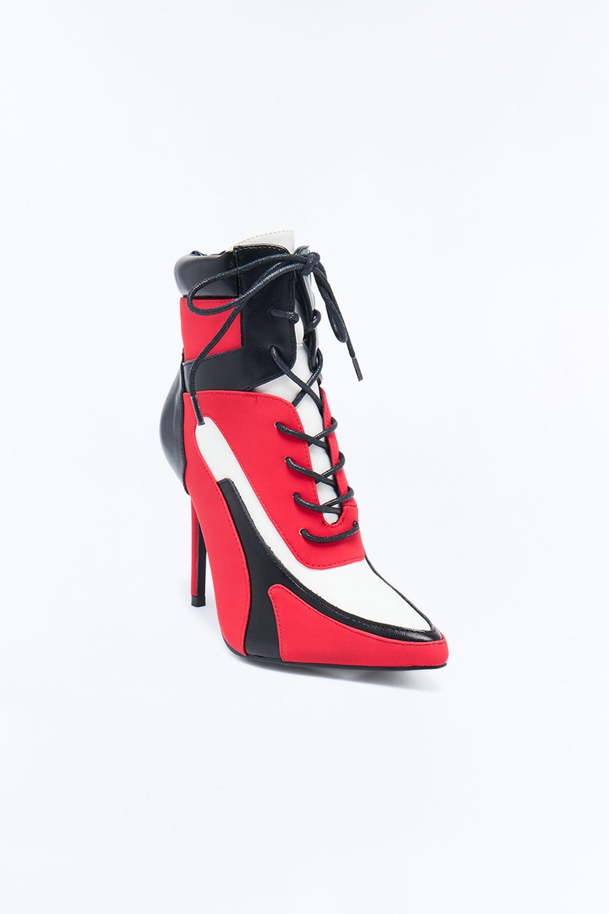 On Repeat Sneaker Booties - Red/combo