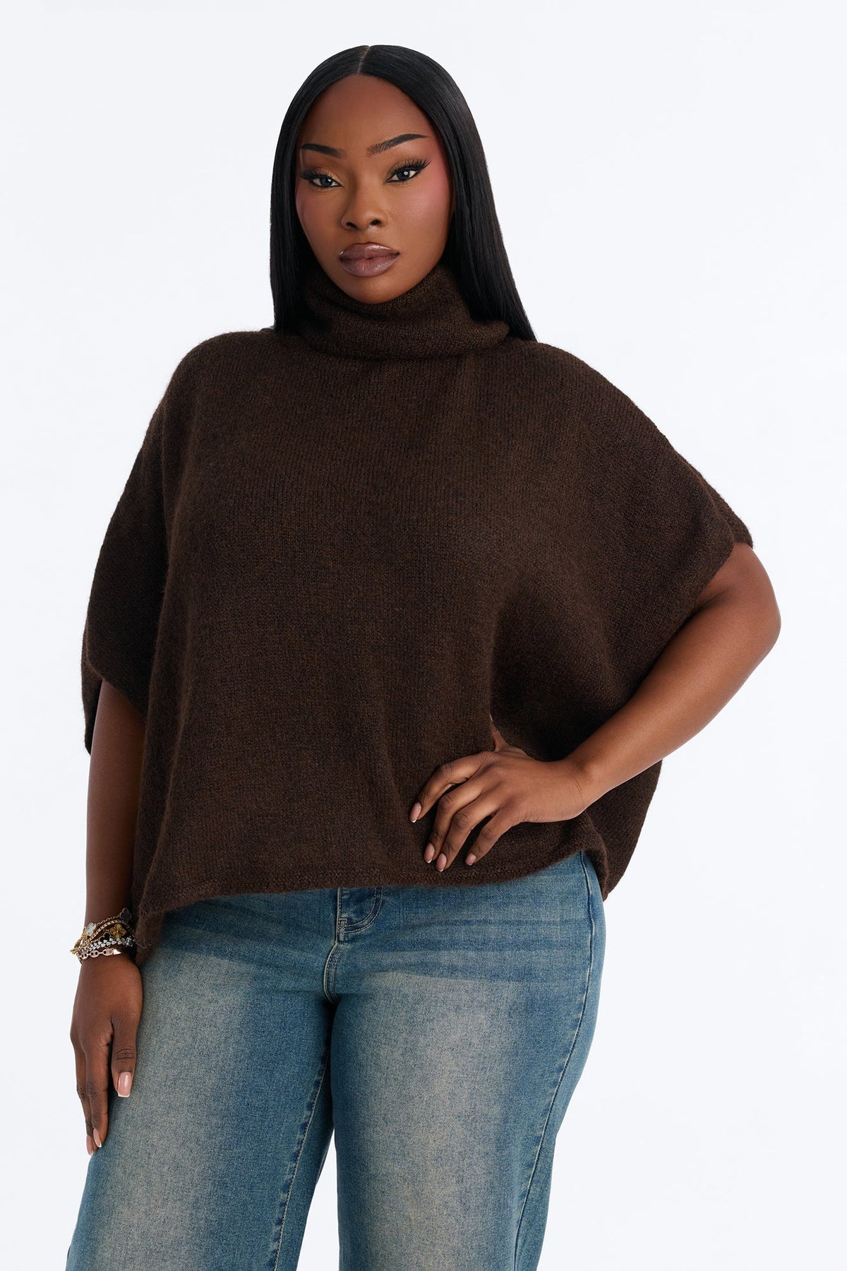 Crisp Leaves Pullover Sweater - Brown