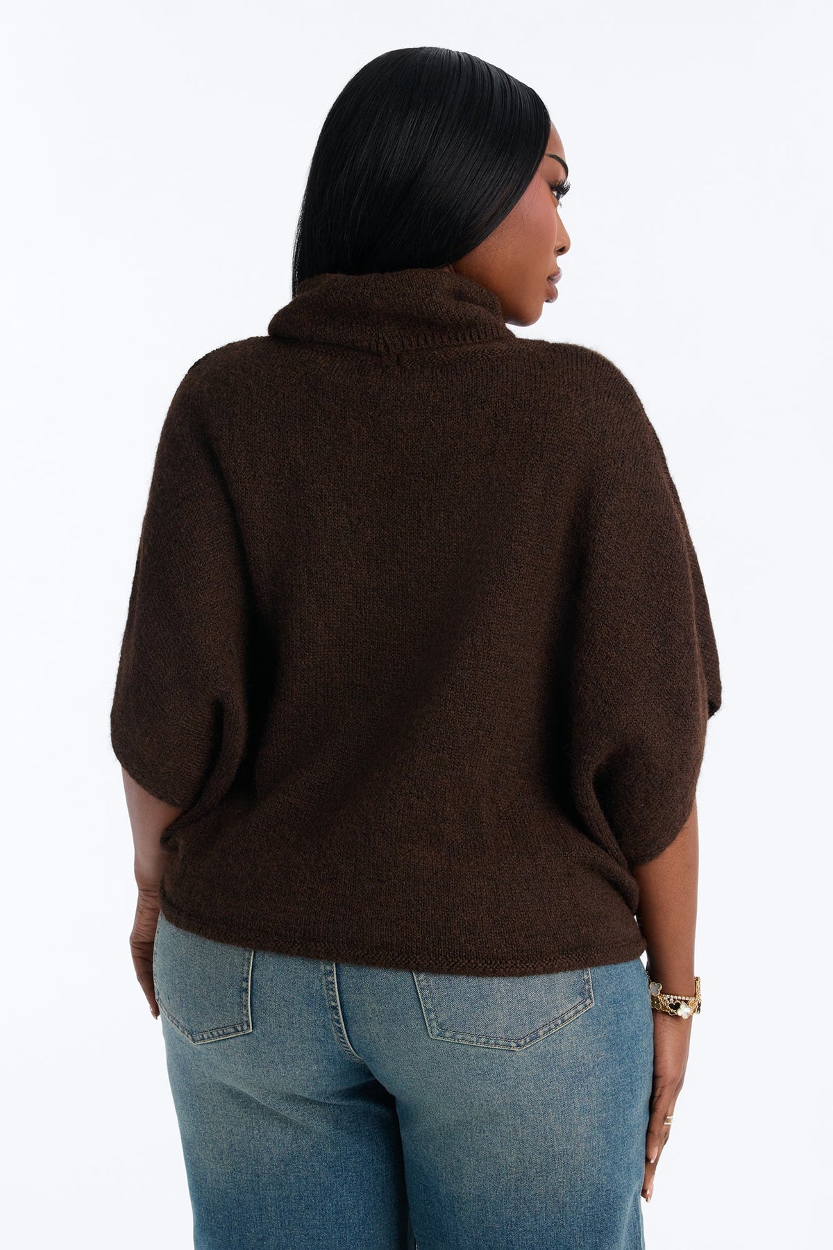 Crisp Leaves Pullover Sweater - Brown
