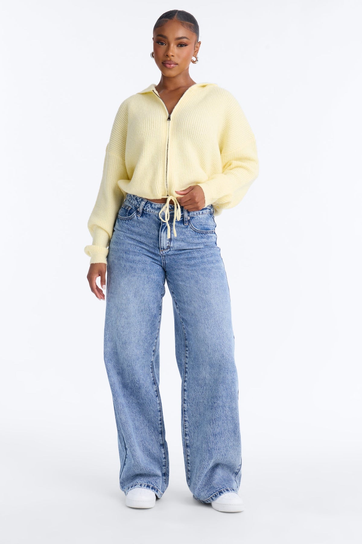 Maple Skies Hooded Cardigan - Butter Yellow