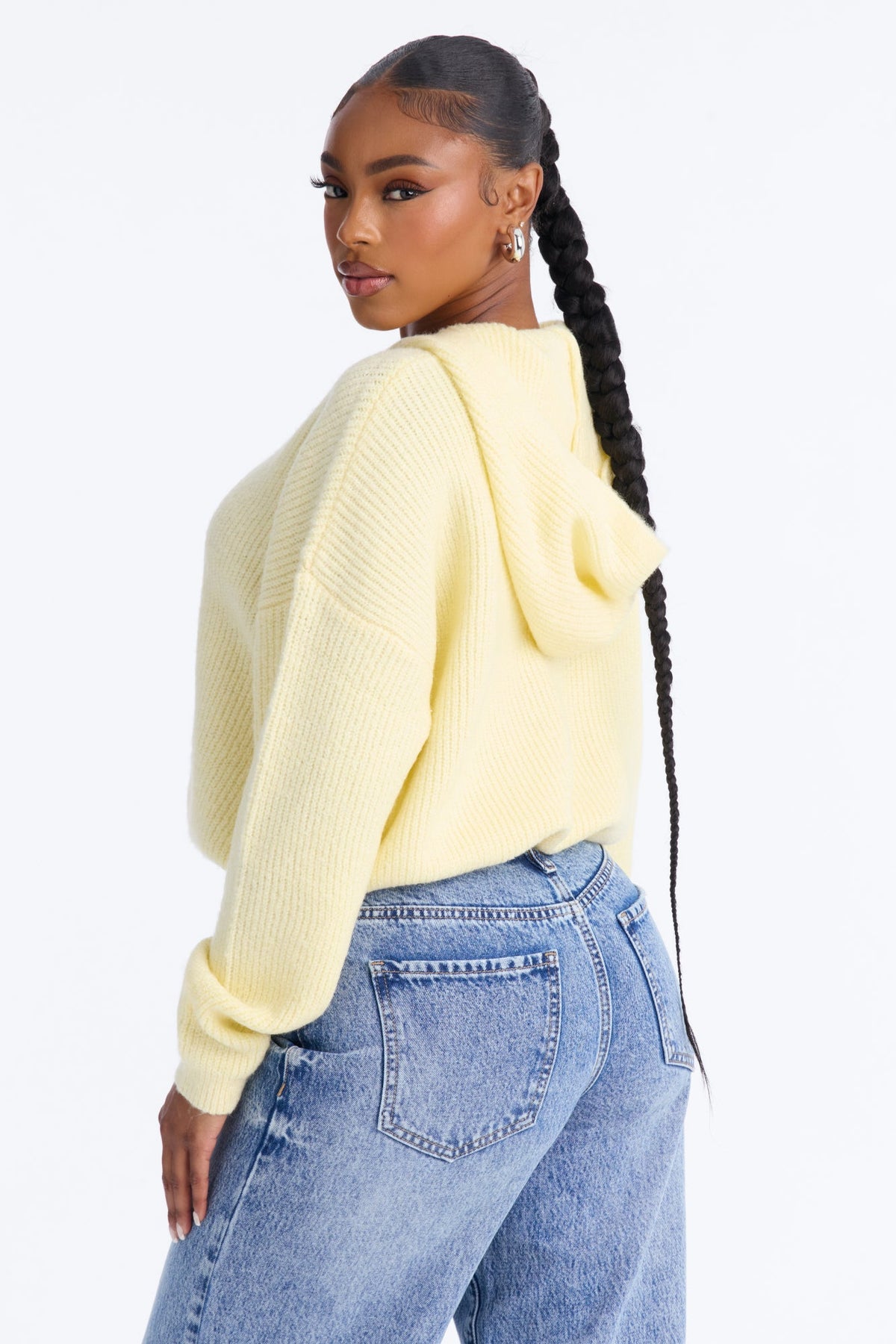 Maple Skies Hooded Cardigan - Butter Yellow