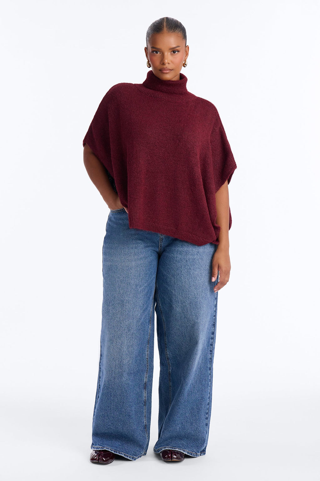 Spiced Treats Pullover Sweater - Burgundy