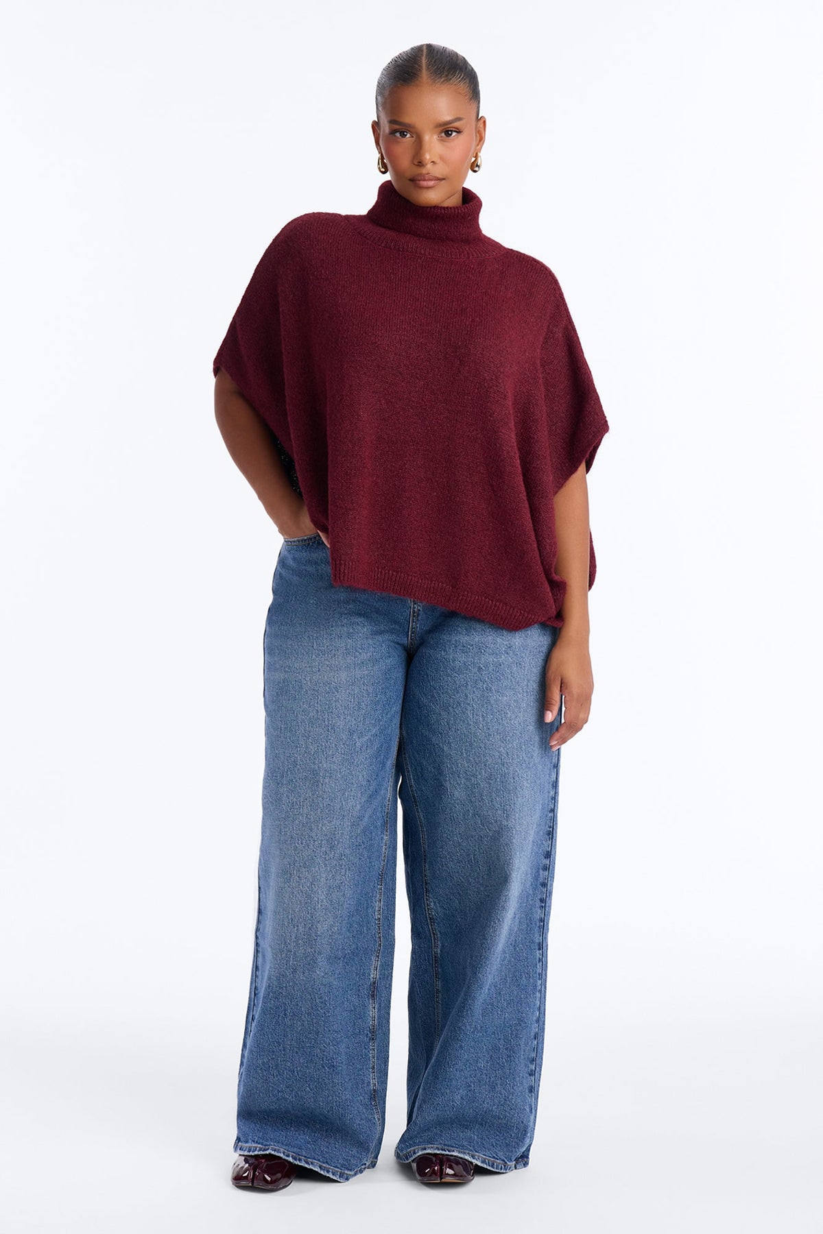 Spiced Treats Pullover Sweater - Burgundy