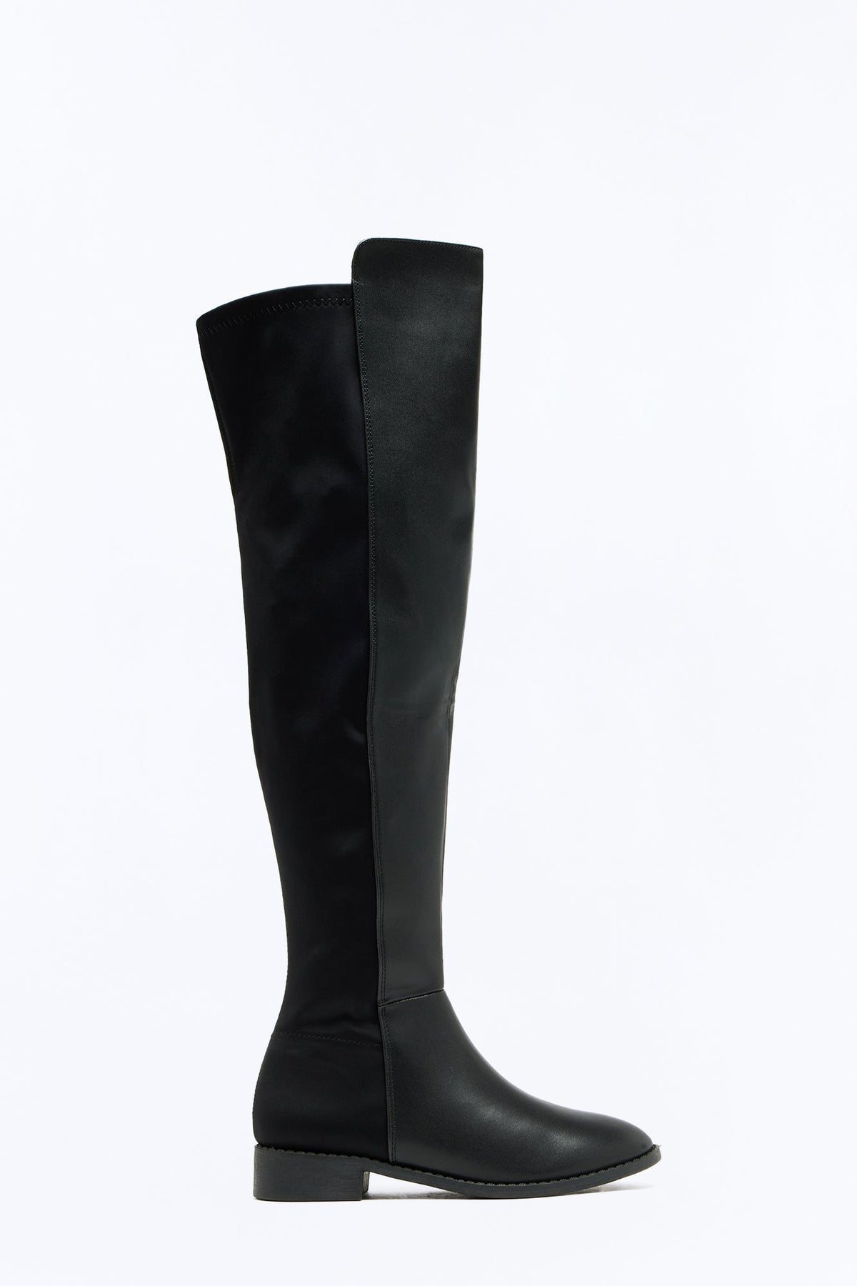 Astrid Thigh High Boots - Black
