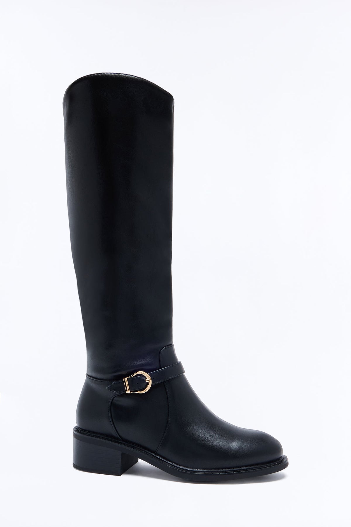 Axel Hardware Flat Boots - Black