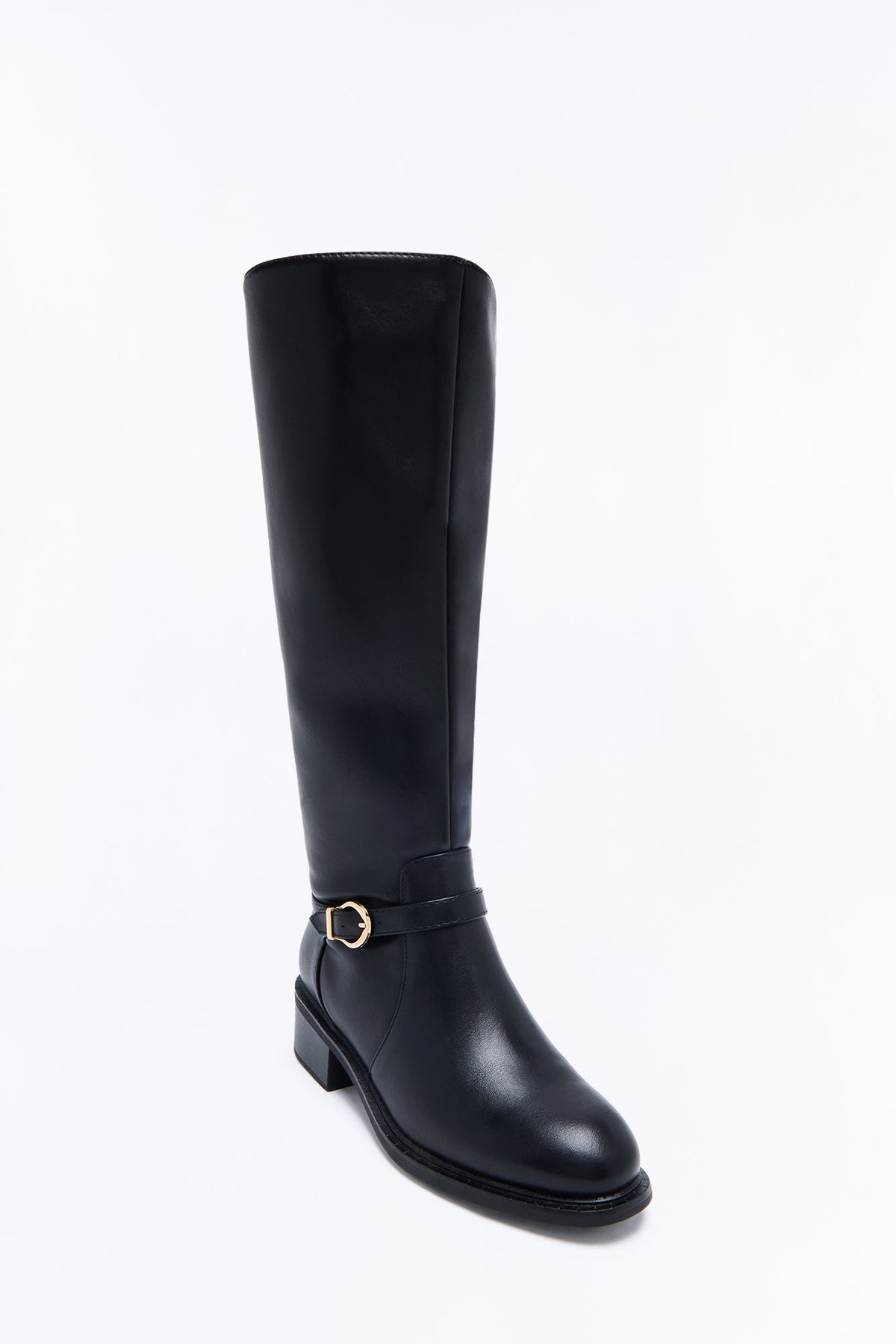 Axel Hardware Flat Boots - Black