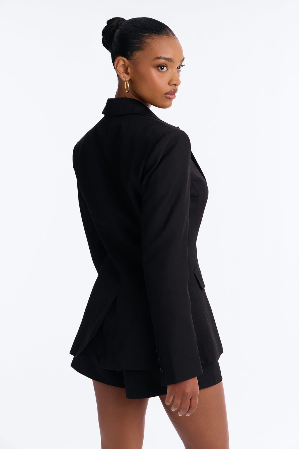 Alex Blazer Short Set - Black