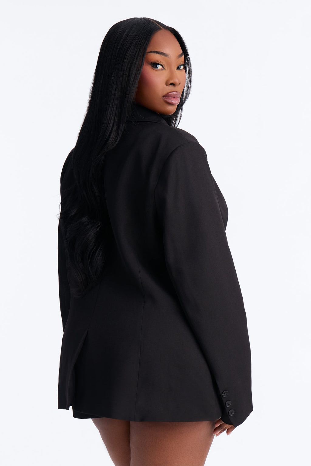 Alex Blazer Short Set - Black