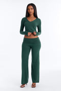 Mika Hooded Sweater Pant Set - Hunter