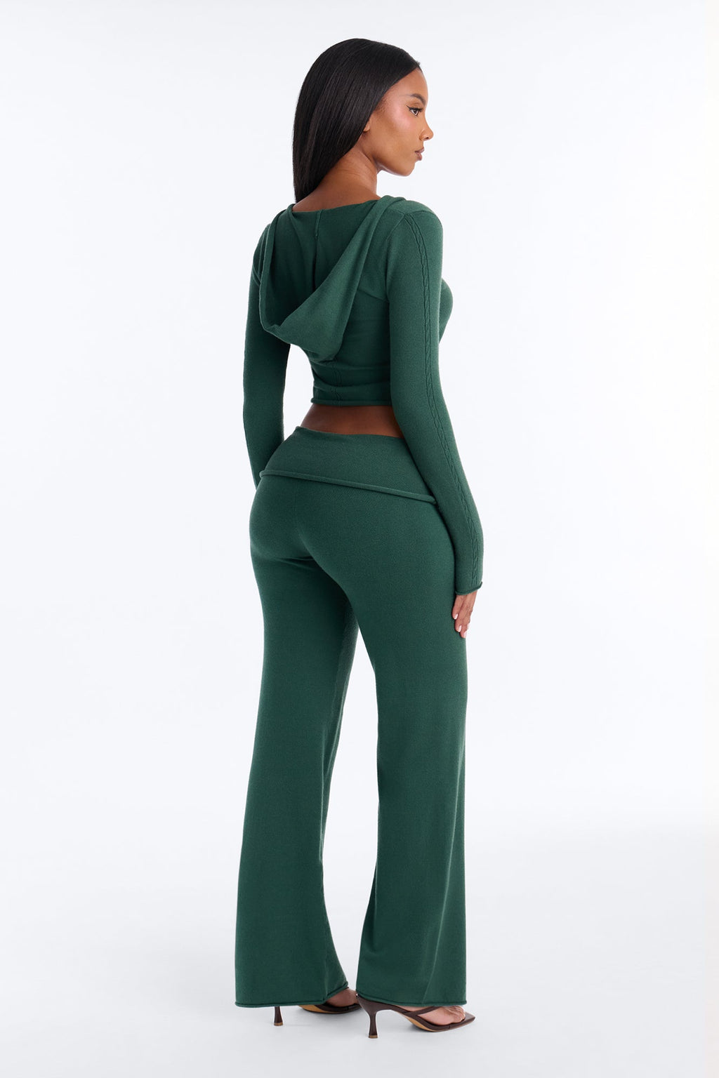 Mika Hooded Sweater Pant Set - Hunter