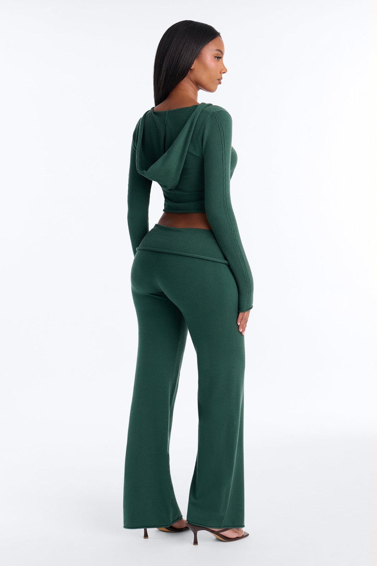 Mika Hooded Sweater Pant Set - Hunter
