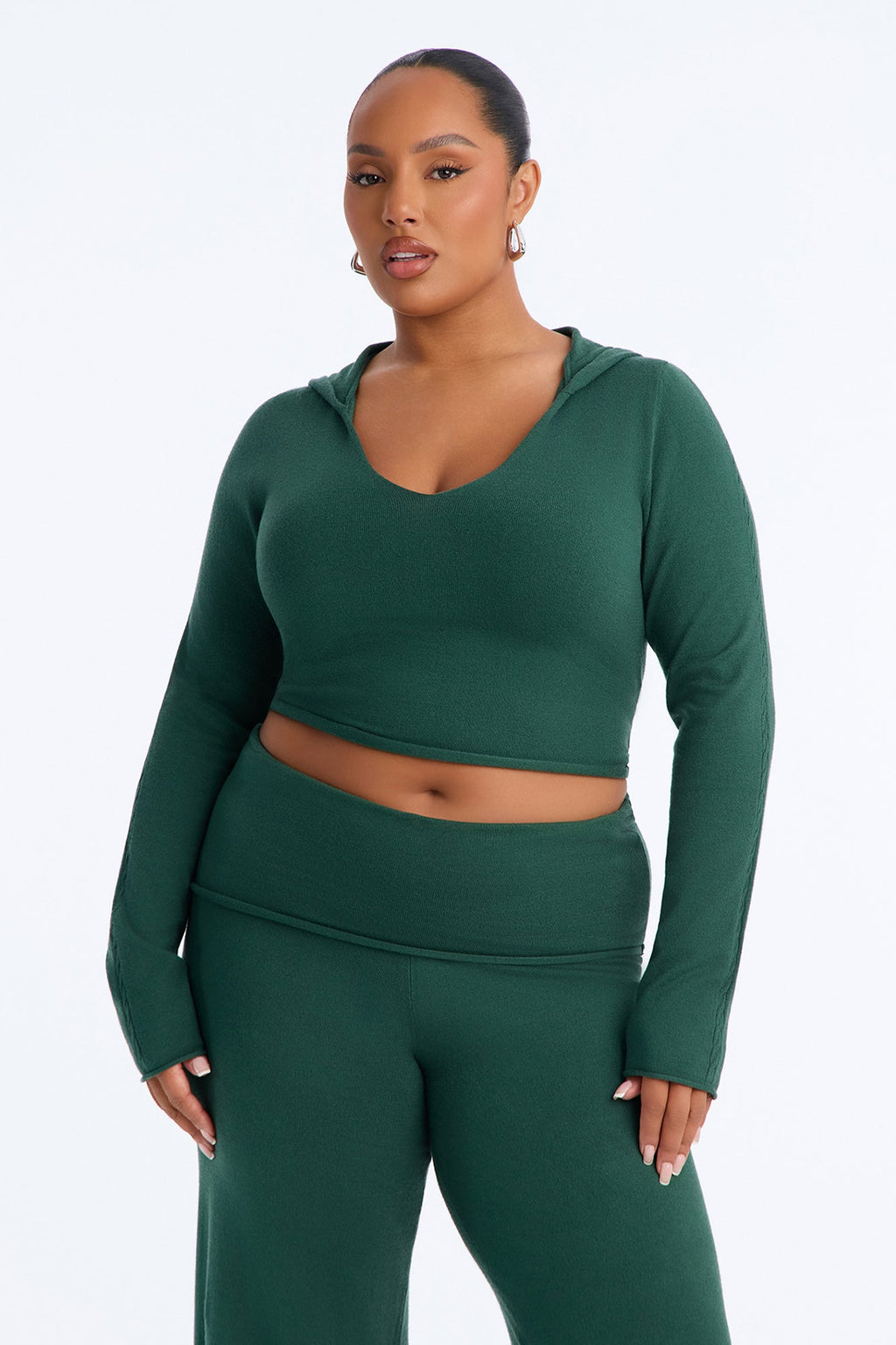 Mika Hooded Sweater Pant Set - Hunter