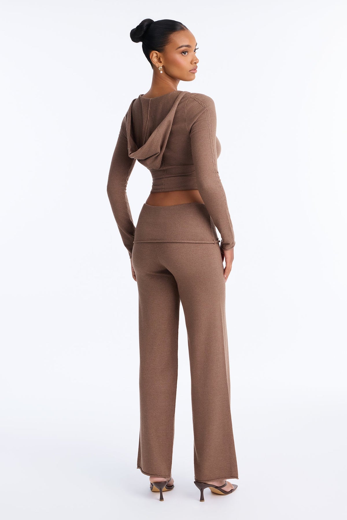 Mika Hooded Sweater Pant Set - Mocha