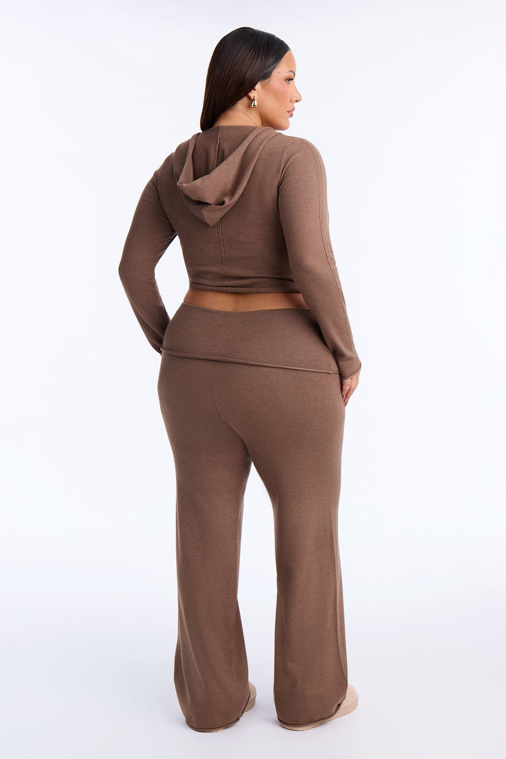 Mika Hooded Sweater Pant Set - Mocha