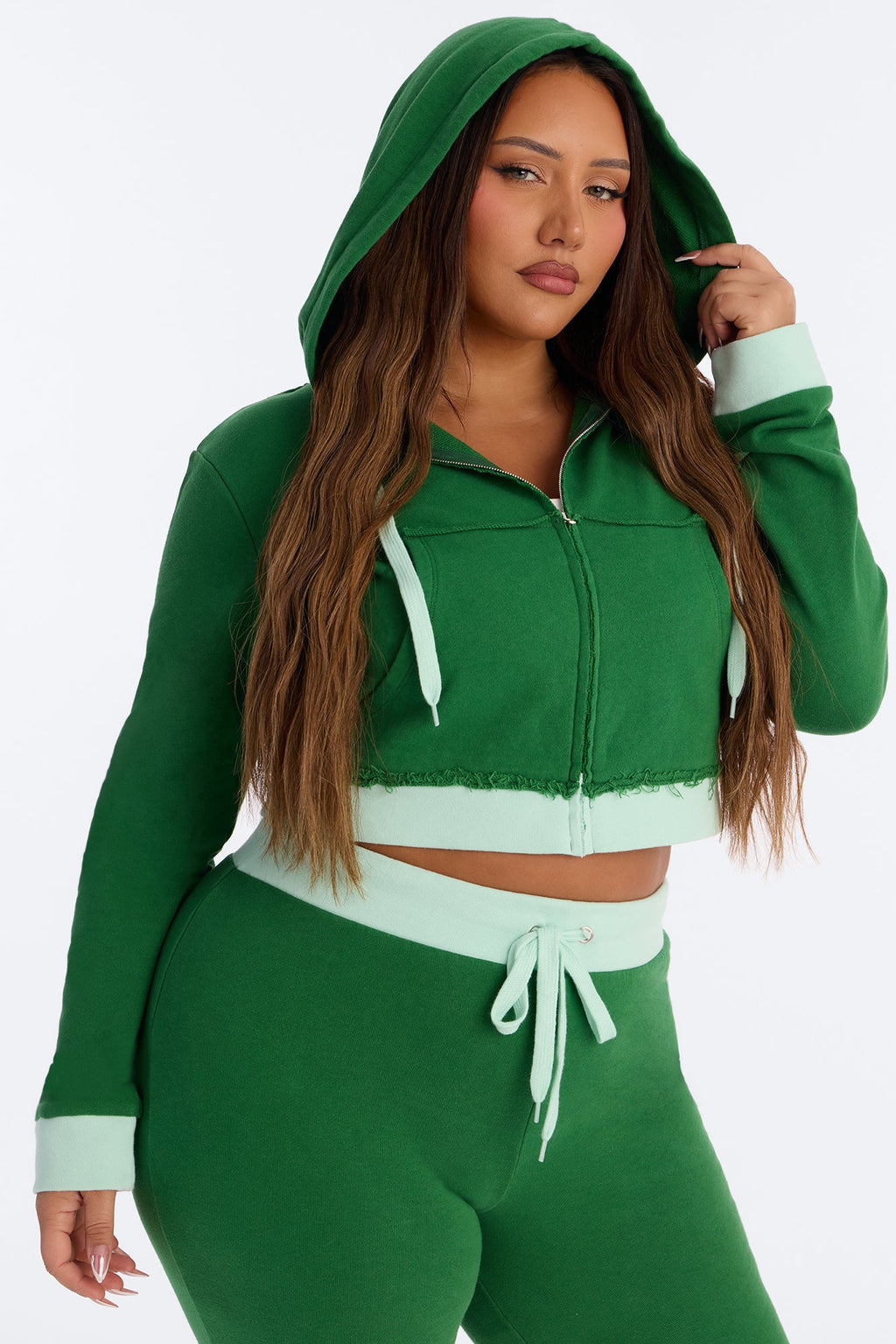 Keeping Up With Me Capri Set - Green