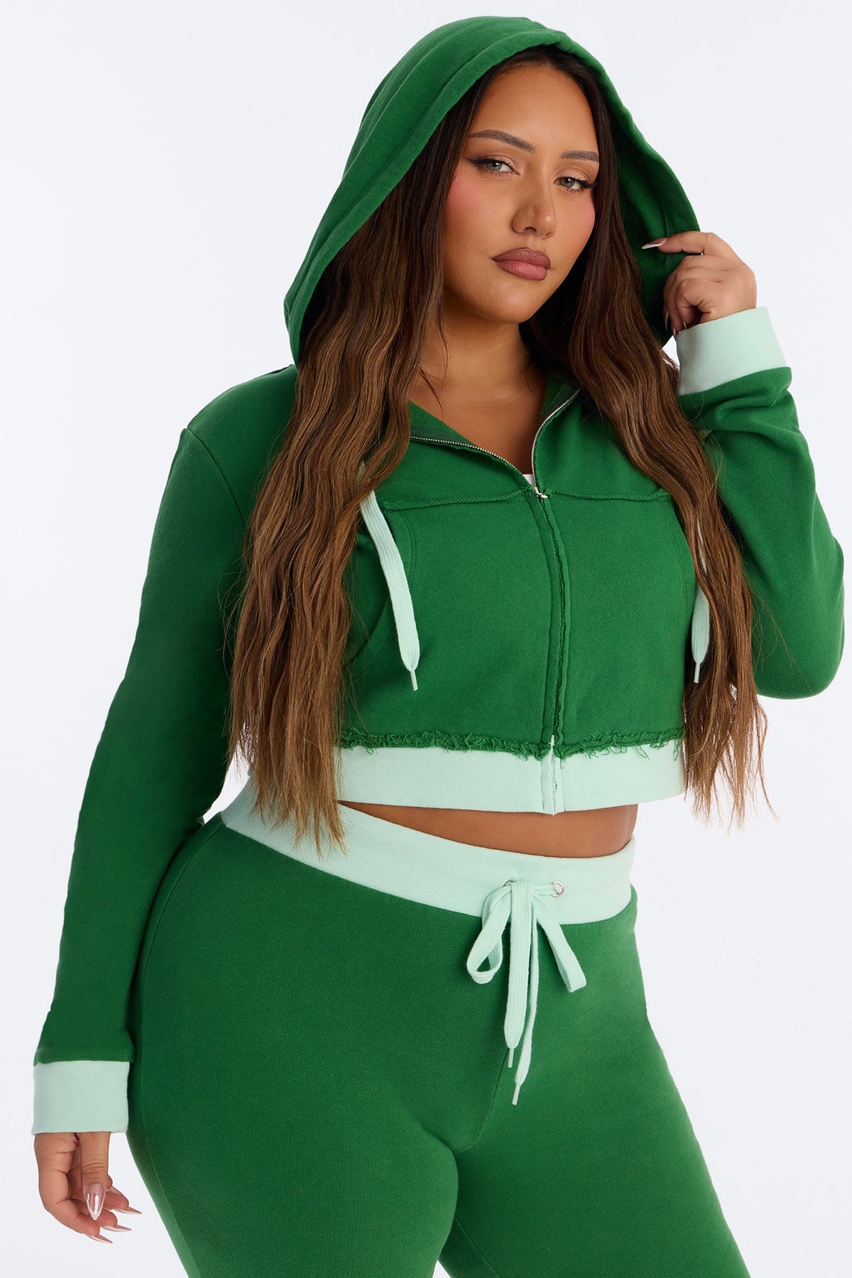 Keeping Up With Me Capri Set - Green