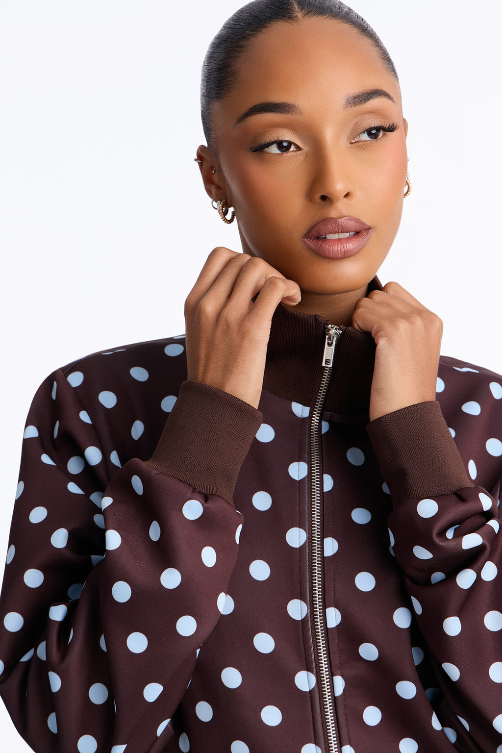 Polka Dot Haze Pant Set - Chocolate/Combo