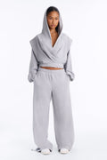 Elsa Hooded Jogger Pant Set - Grey