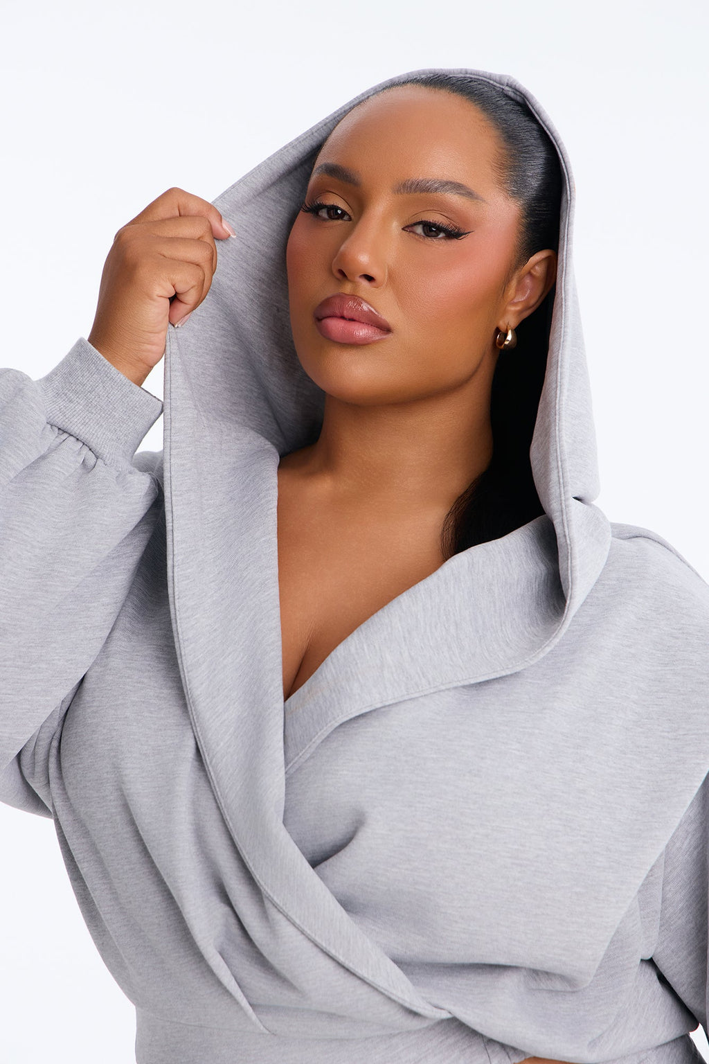 Elsa Hooded Jogger Pant Set - Grey