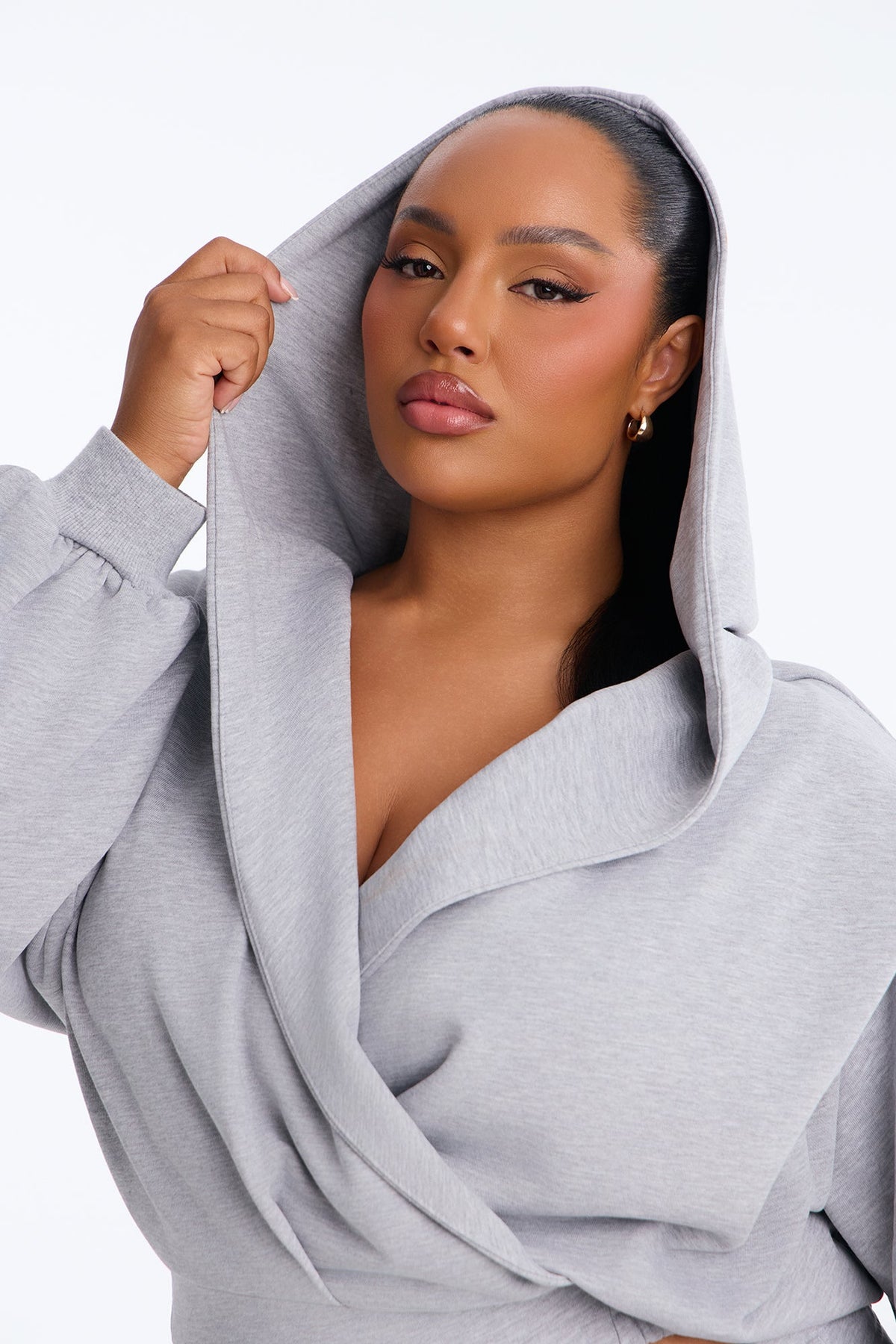Elsa Hooded Jogger Pant Set - Grey