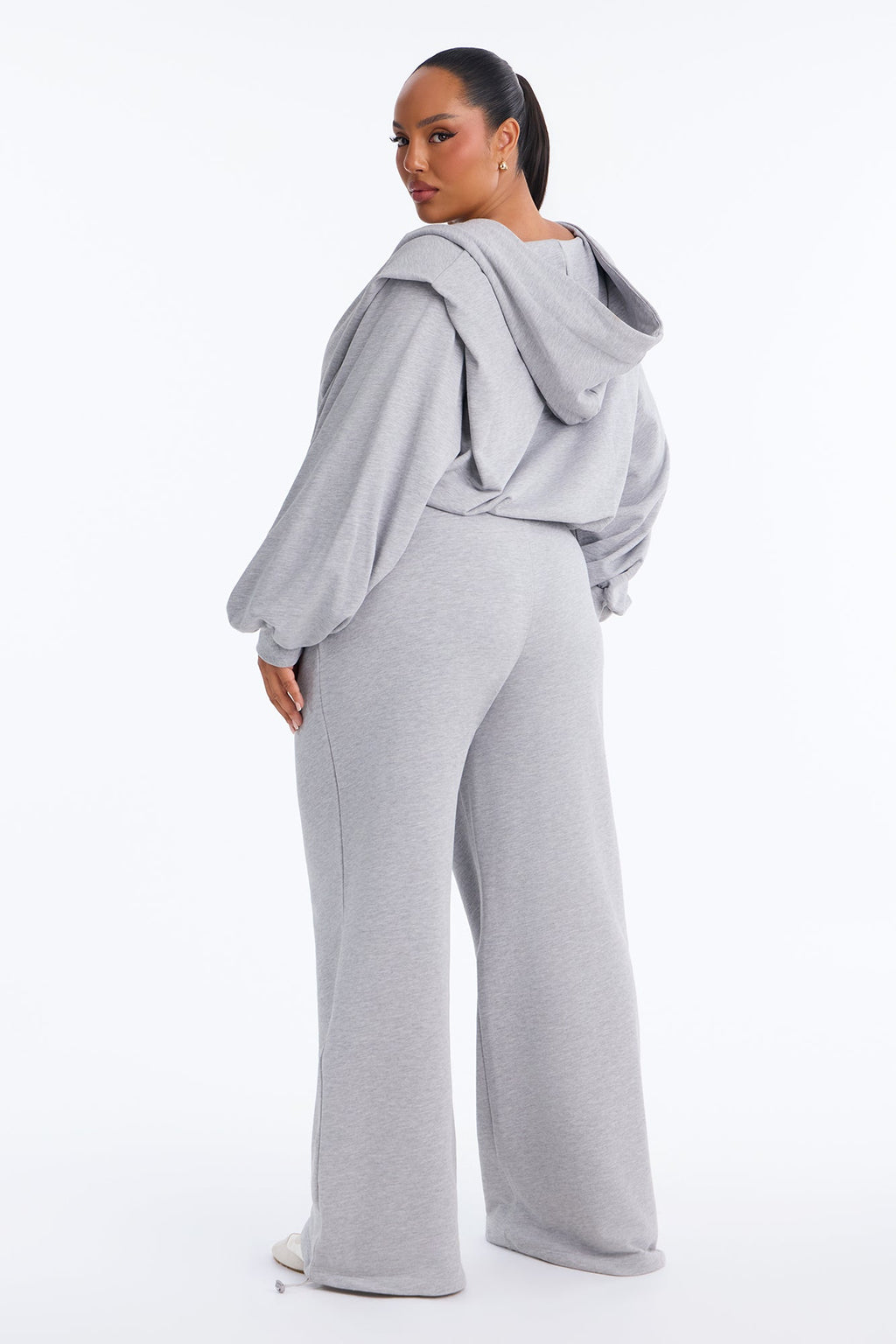 Elsa Hooded Jogger Pant Set - Grey