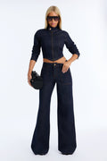 Drift Rider Wide Leg Jeans - Dark Denim