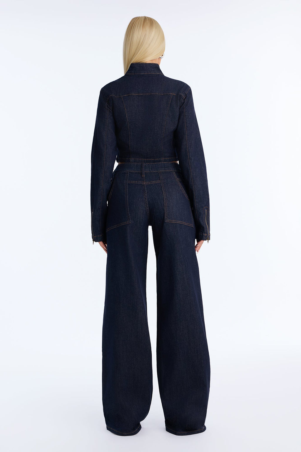 Drift Rider Wide Leg Jeans - Dark Denim