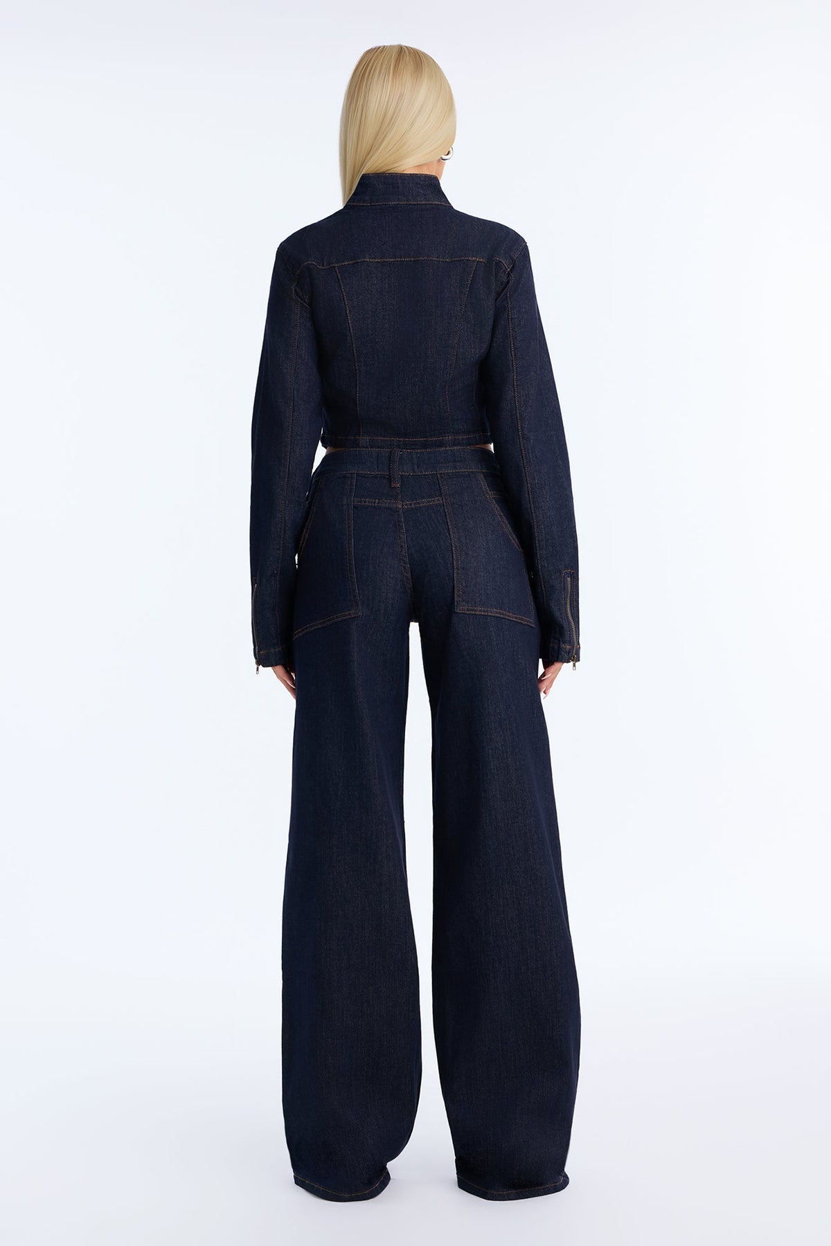 Drift Rider Wide Leg Jeans - Dark Denim