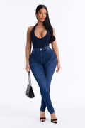 Verona High Rise Sculpt Skinny Jeans - Dark Wash
