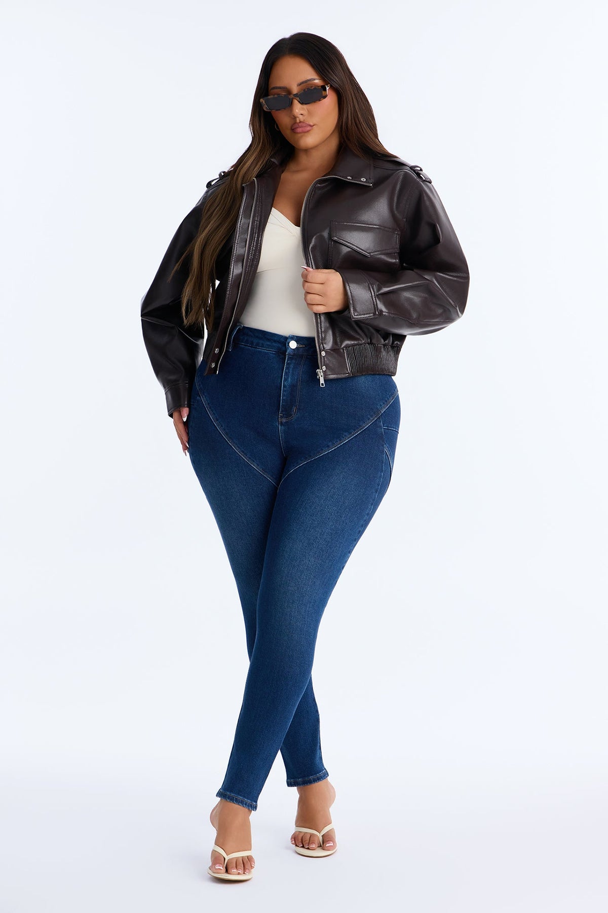 Verona High Rise Sculpt Skinny Jeans - Dark Wash