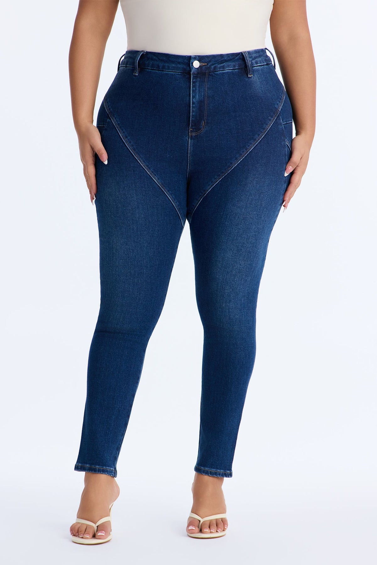 Verona High Rise Sculpt Skinny Jeans - Dark Wash